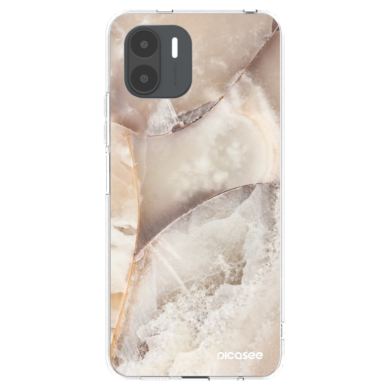 Picasee silikonový průhledný obal pro Xiaomi Redmi A2 - Cream marble