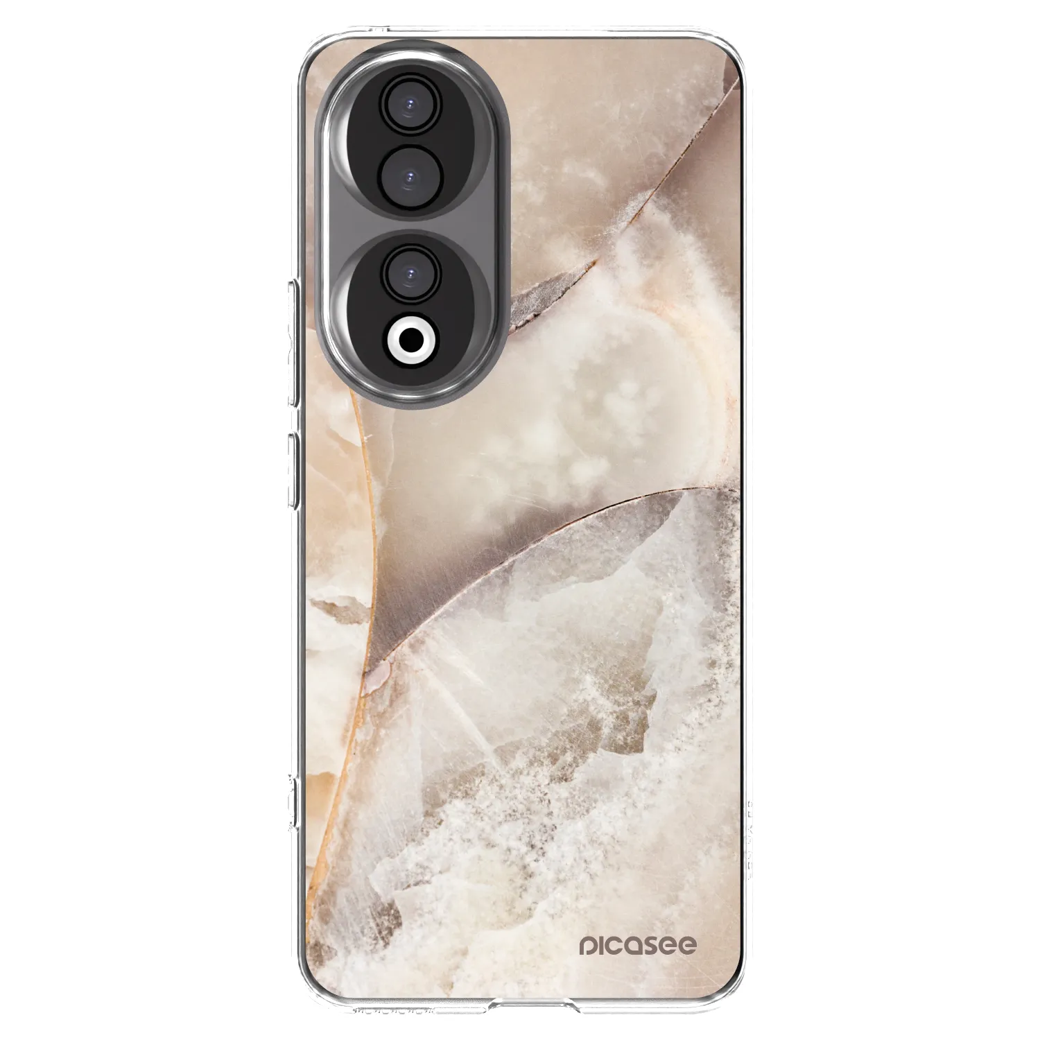 Picasee silikonový průhledný obal pro Honor 90 5G - Cream marble