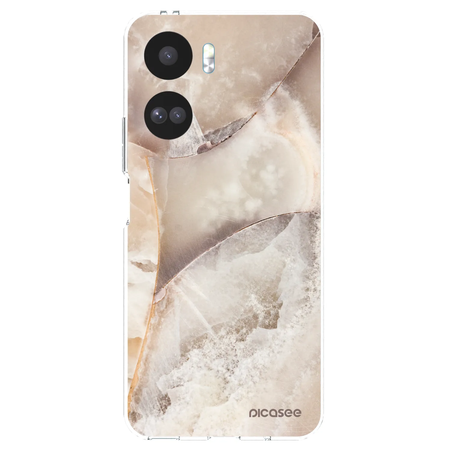 Picasee silikonový průhledný obal pro Honor 90 Lite 5G - Cream marble