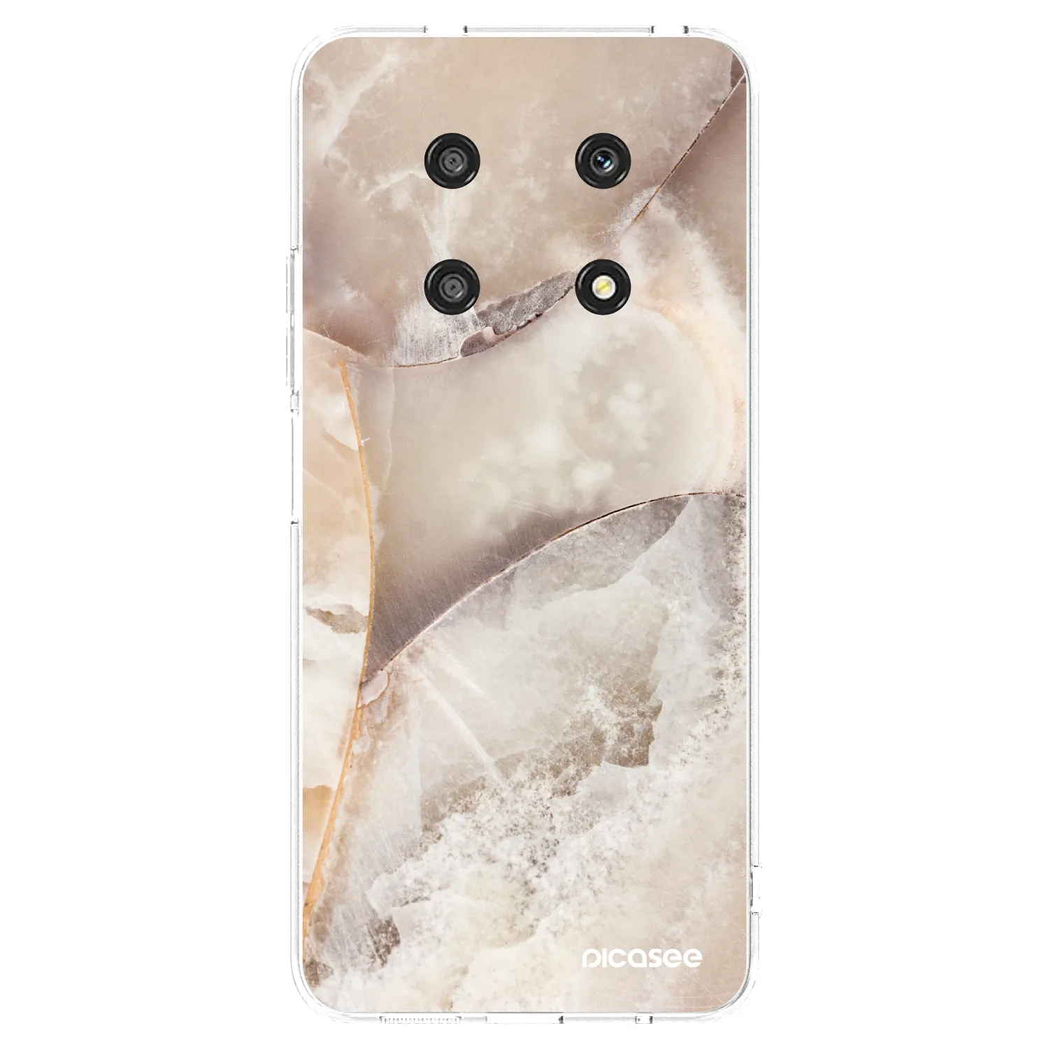 Picasee silikonový průhledný obal pro Honor Magic4 Lite 5G - Cream marble