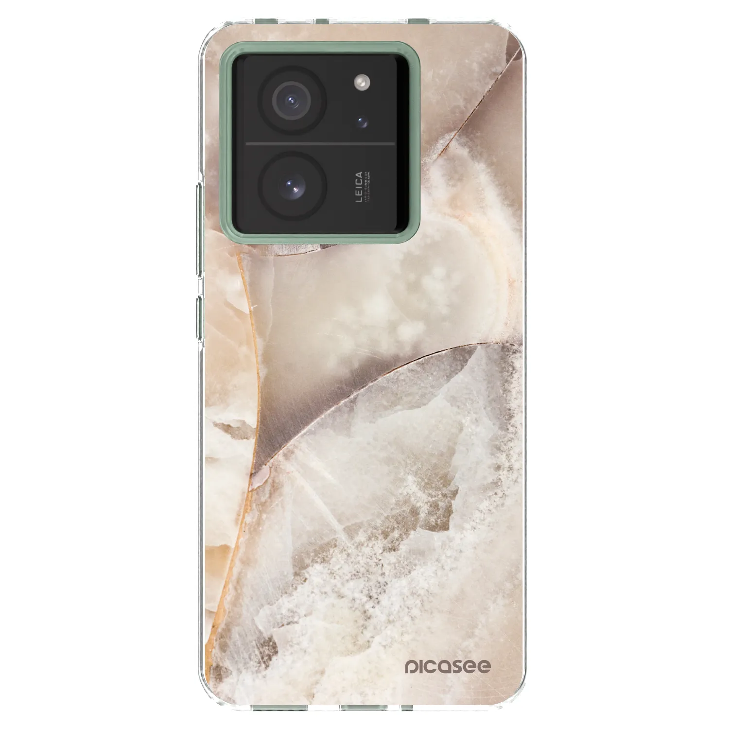 Picasee silikonový průhledný obal pro Xiaomi 13T - Cream marble