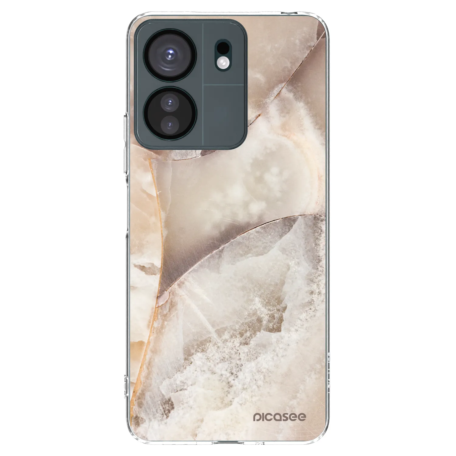 Picasee silikonový průhledný obal pro Xiaomi Redmi 13C 4G - Cream marble