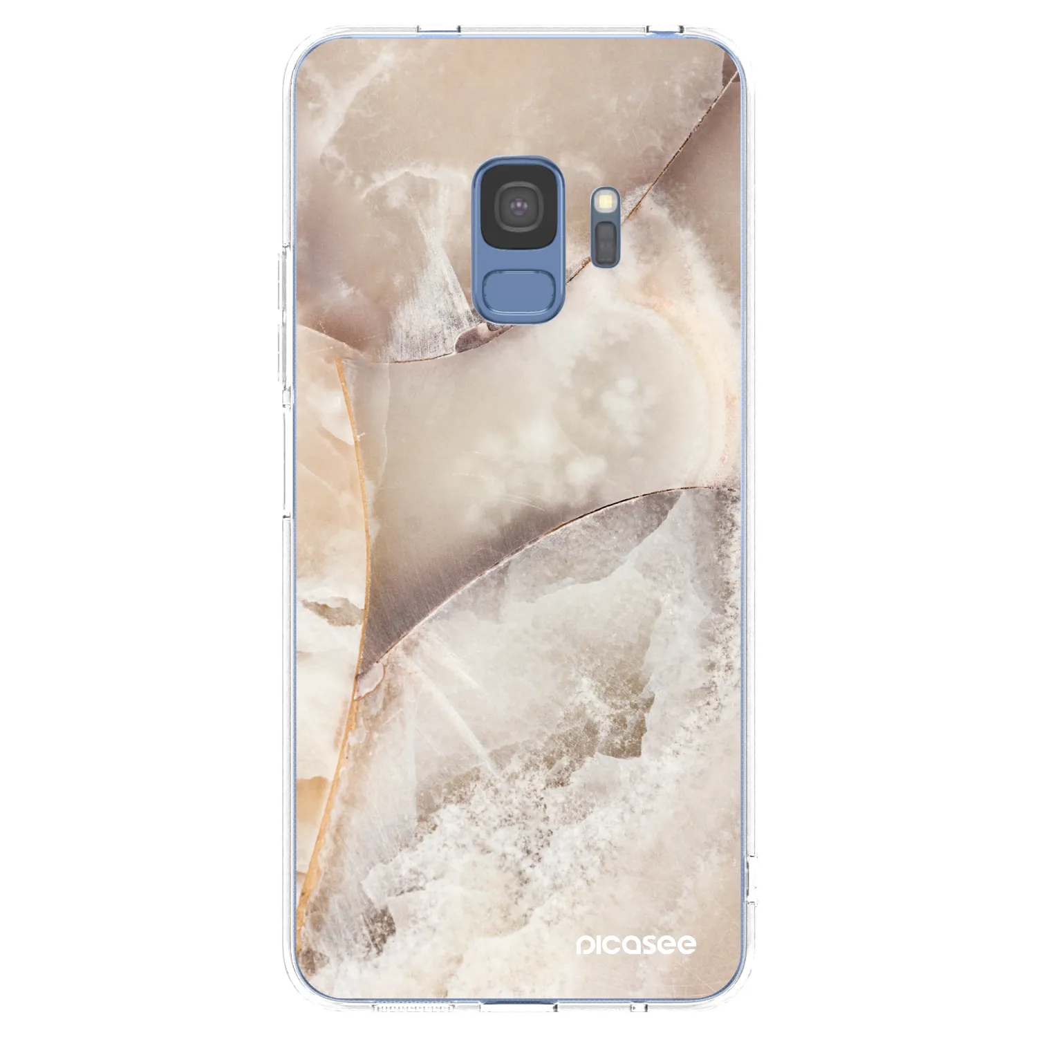 Picasee silikonový průhledný obal pro Samsung Galaxy S9 G960F - Cream marble