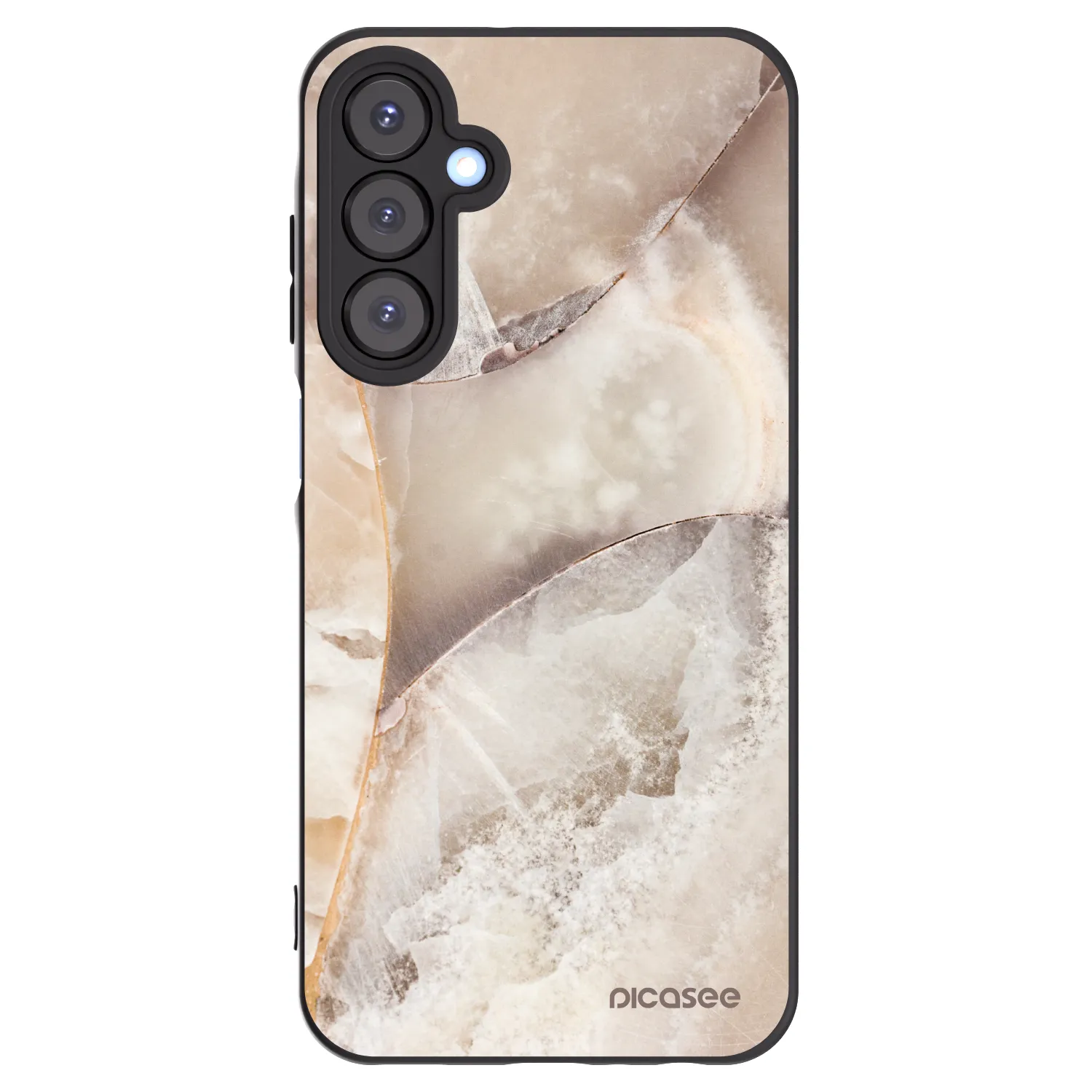 Picasee silikonový černý obal pro Samsung Galaxy A25 A256B 5G - Cream marble