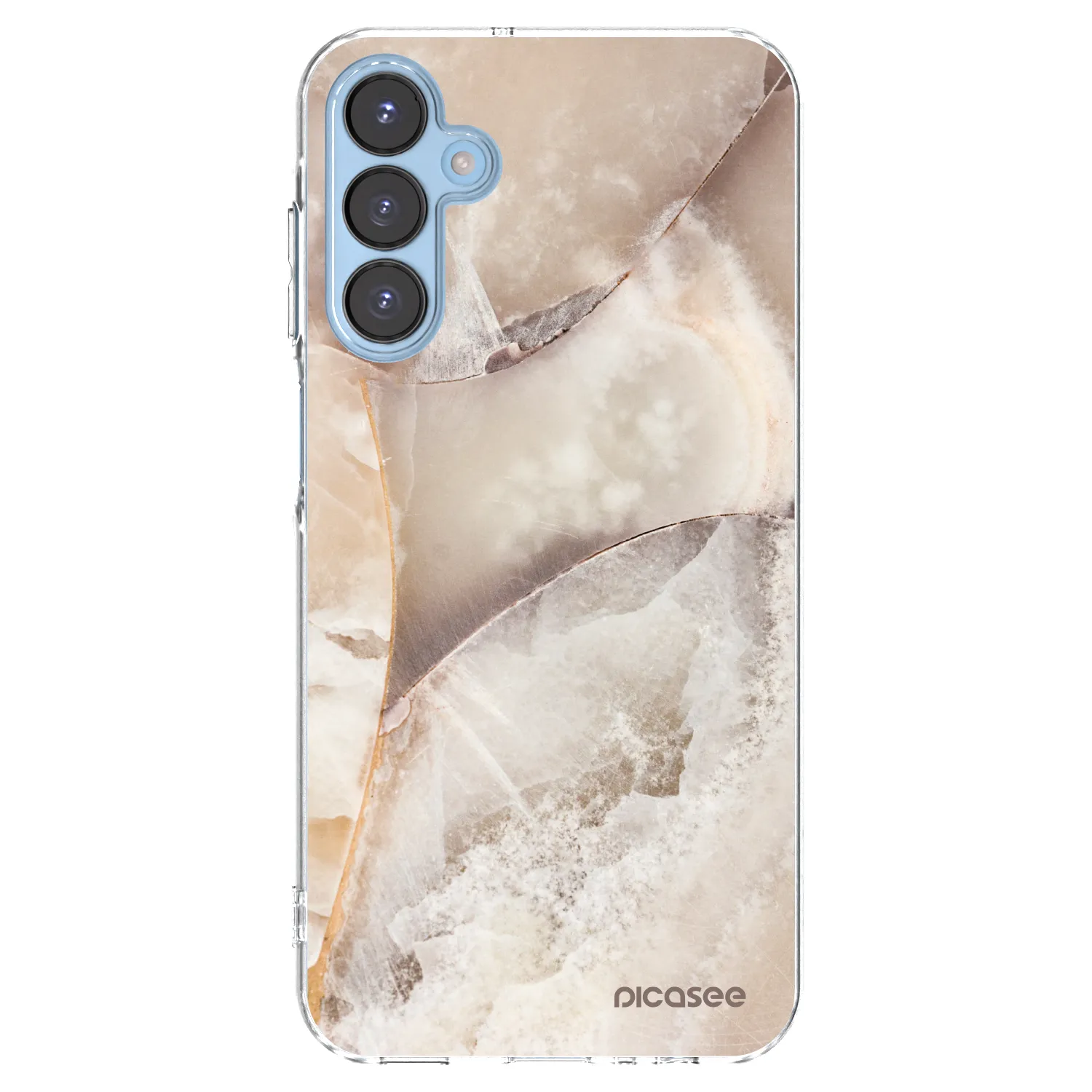 Picasee silikonový průhledný obal pro Samsung Galaxy A15 A156B 5G - Cream marble