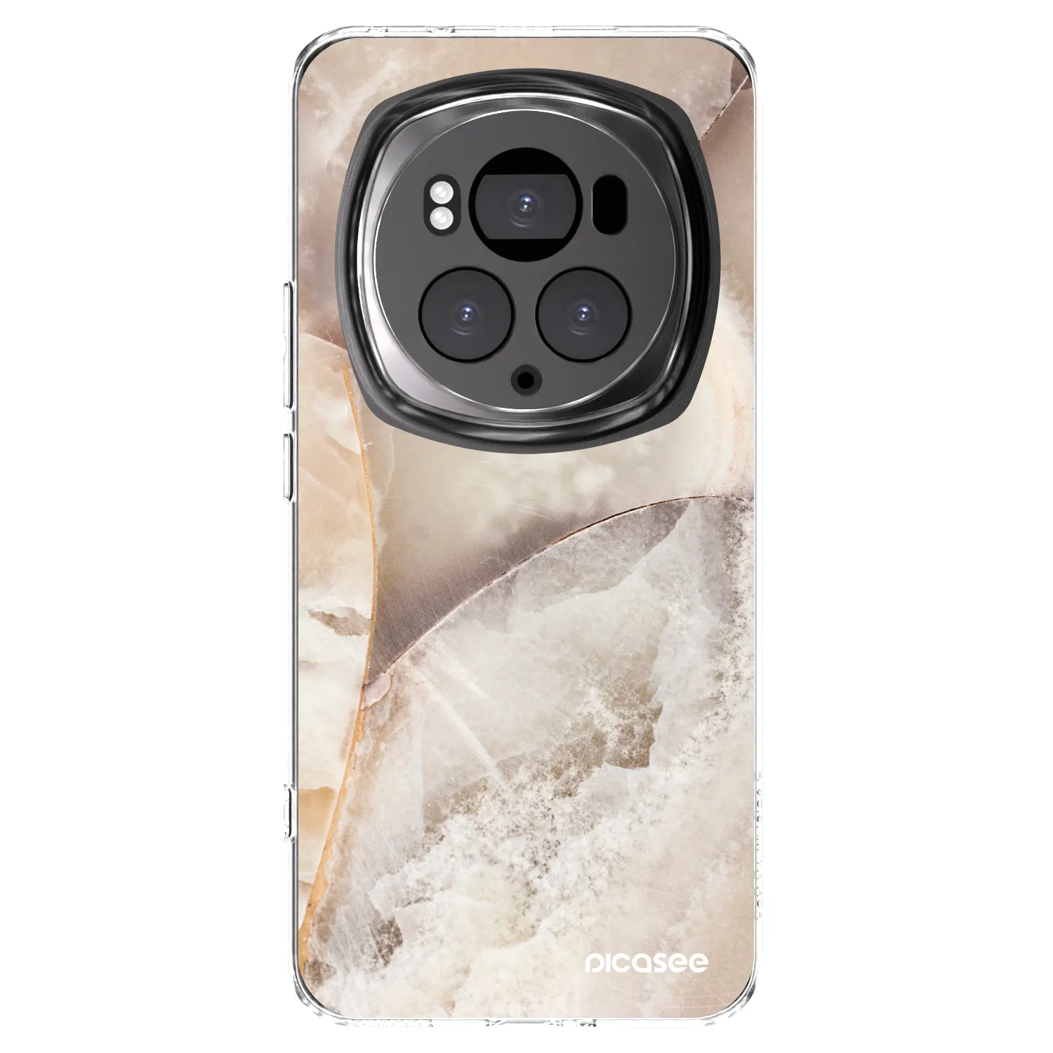 Picasee silikonový průhledný obal pro Honor Magic6 Pro - Cream marble