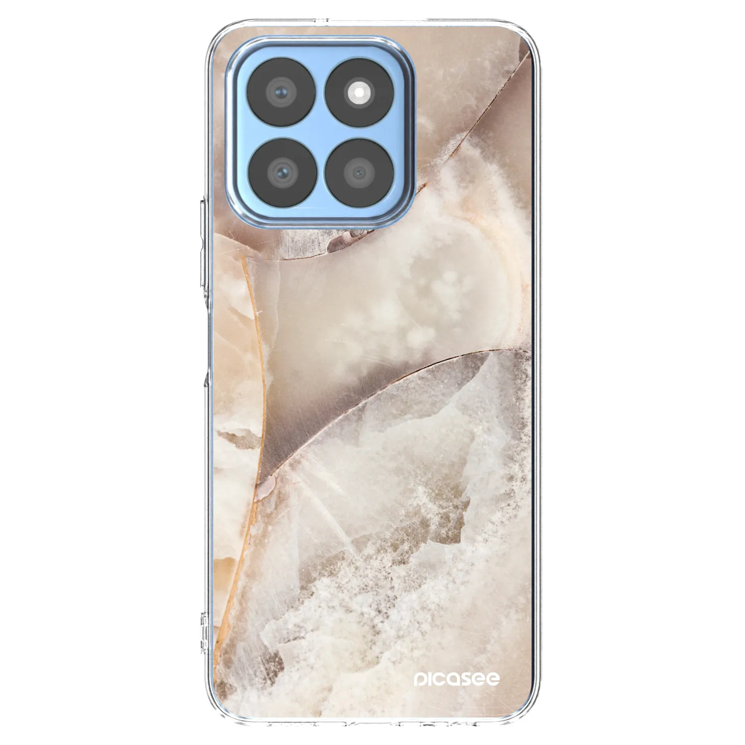 Picasee silikonový průhledný obal pro Honor X8b - Cream marble