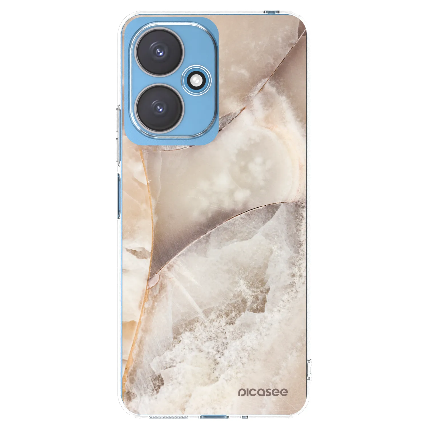 Picasee silikonový průhledný obal pro Xiaomi Redmi 13C 5G - Cream marble