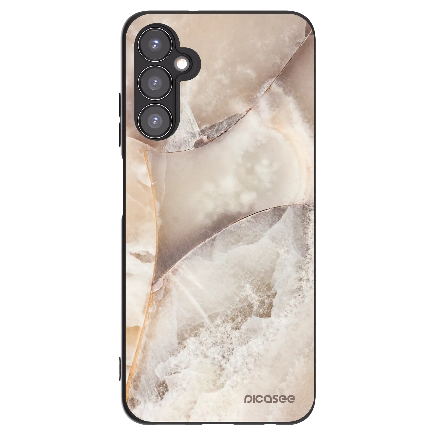 Picasee silikonový černý obal pro Samsung Galaxy A05s A057G - Cream marble