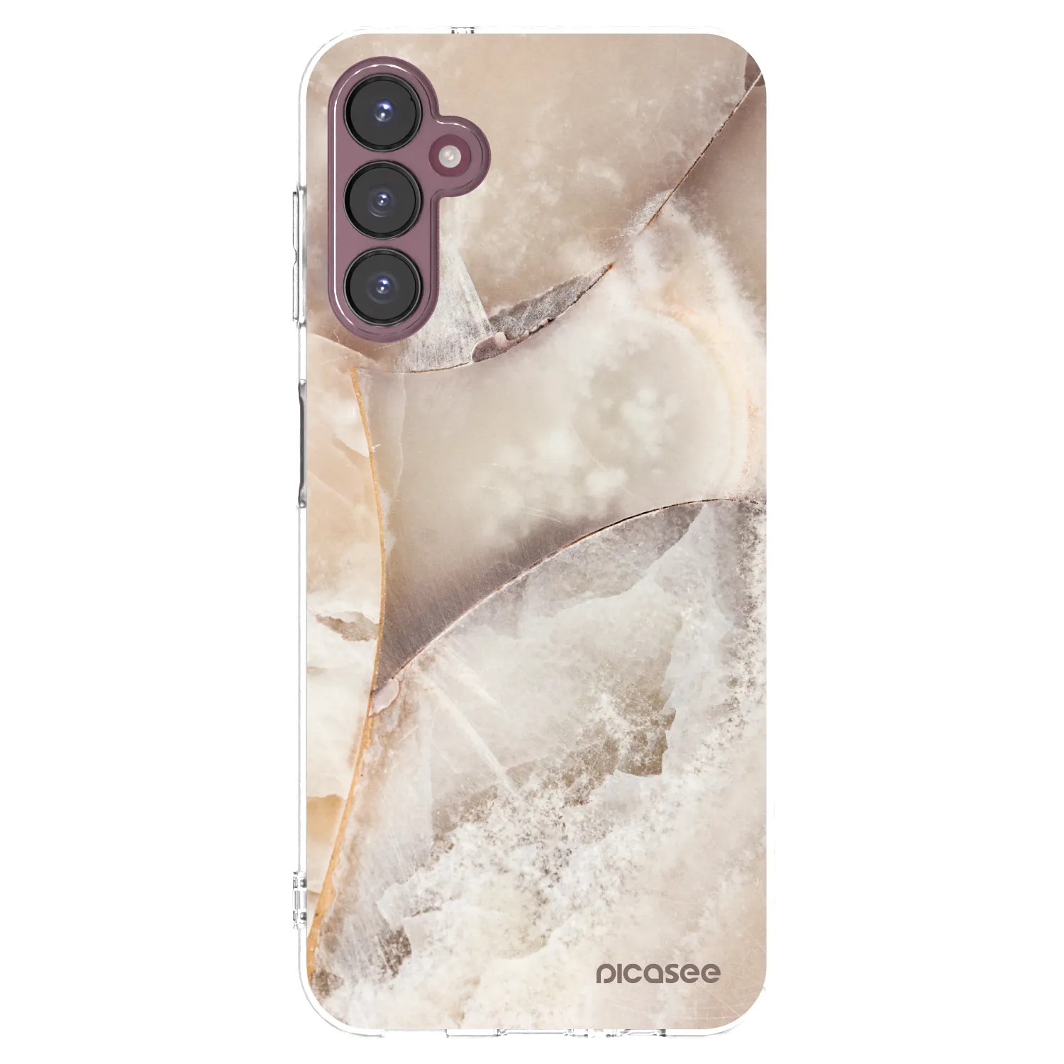 Picasee silikonový průhledný obal pro Samsung Galaxy A05s A057G - Cream marble