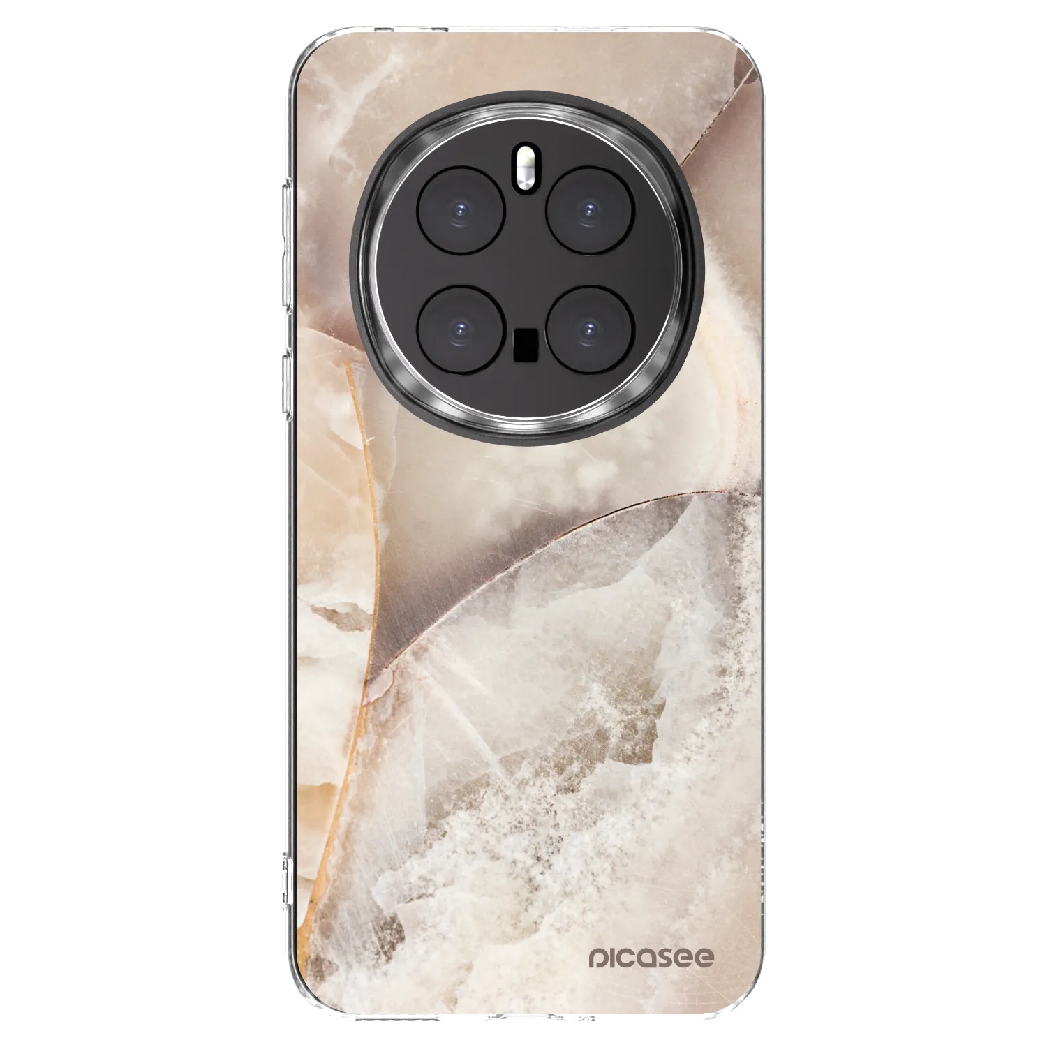 Picasee silikonový průhledný obal pro Honor Magic7 Pro 5G - Cream marble