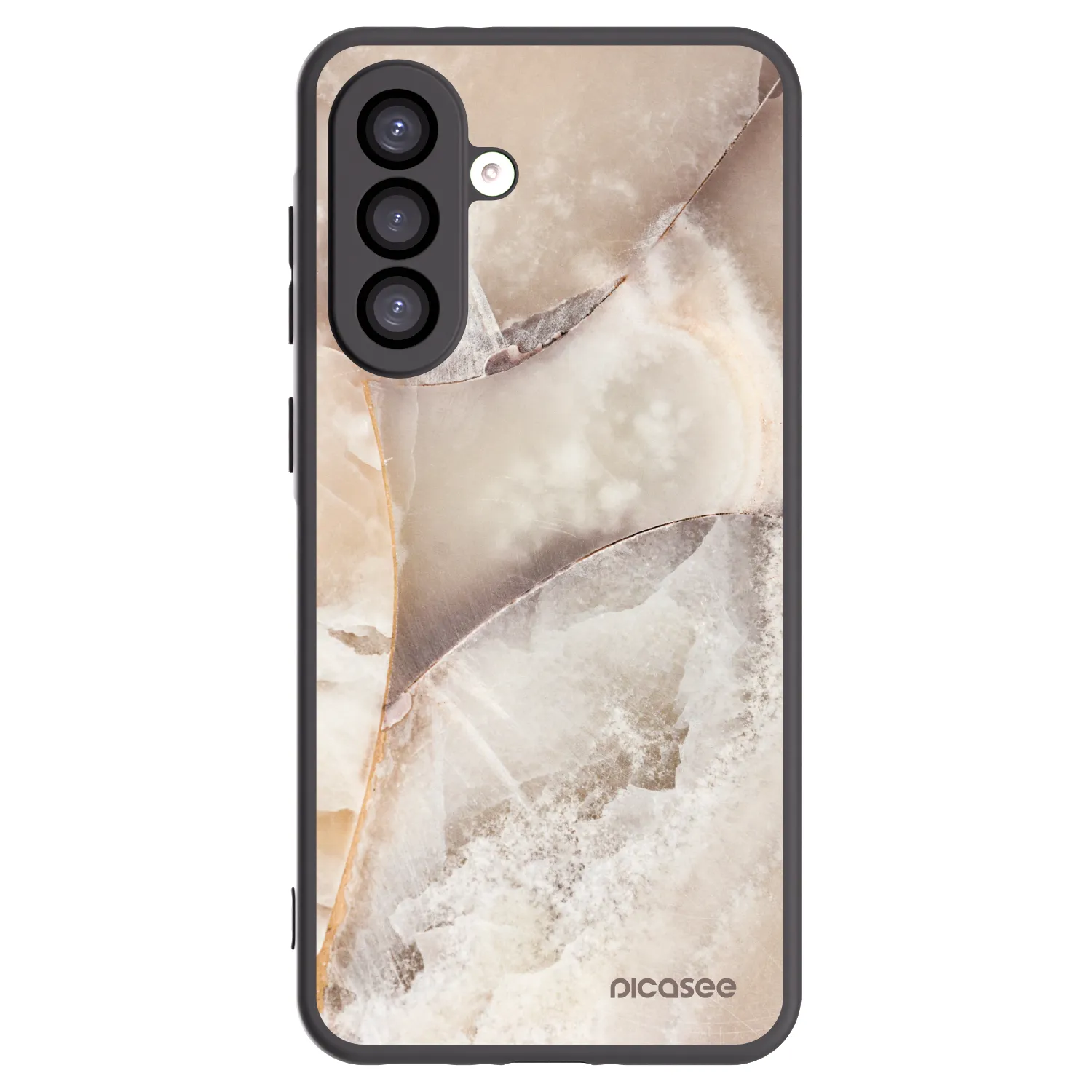 Picasee silikonový černý obal pro Samsung Galaxy A26 5G A266B - Cream marble
