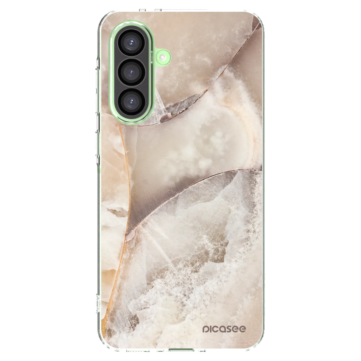 Picasee silikonový průhledný obal pro Samsung Galaxy A26 5G A266B - Cream marble
