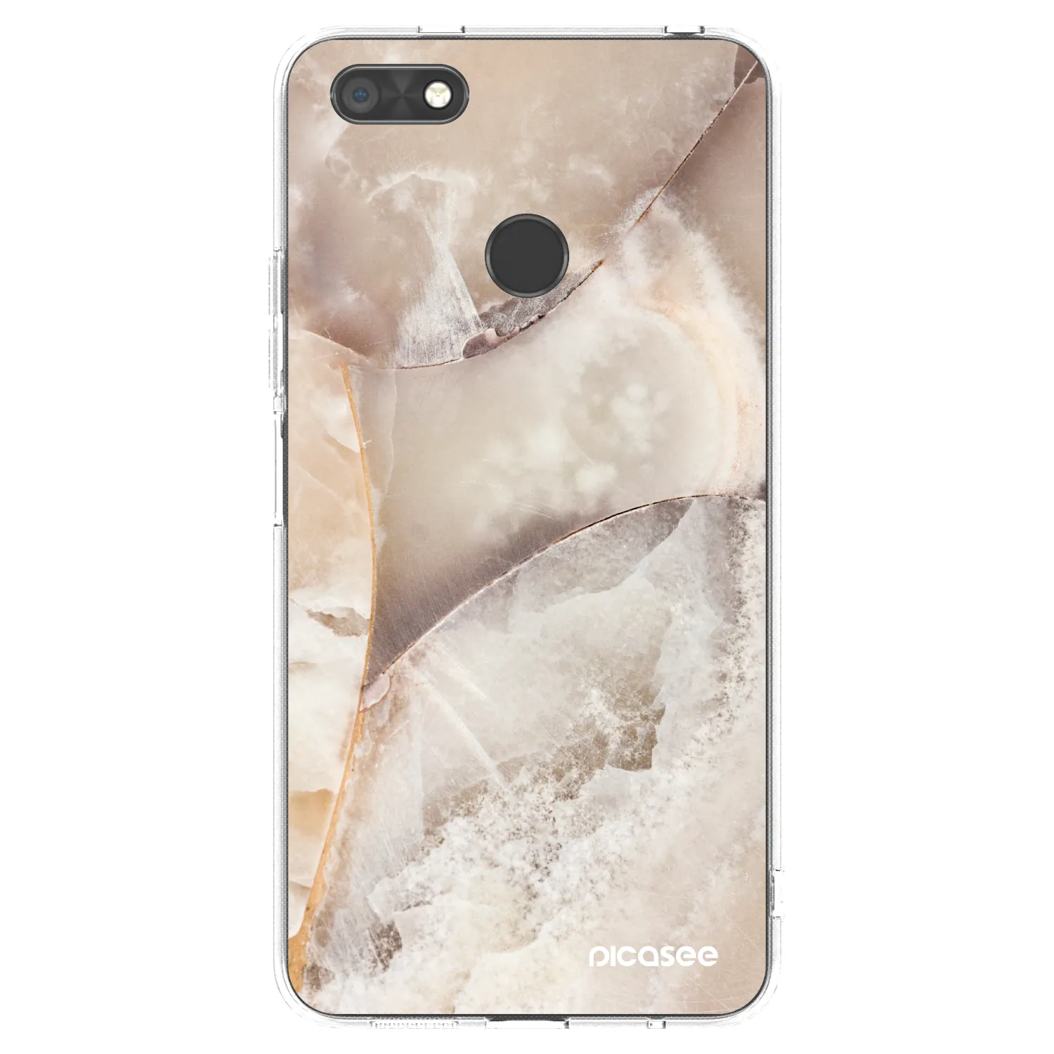 Picasee silikonový průhledný obal pro Huawei P9 Lite Mini - Cream marble