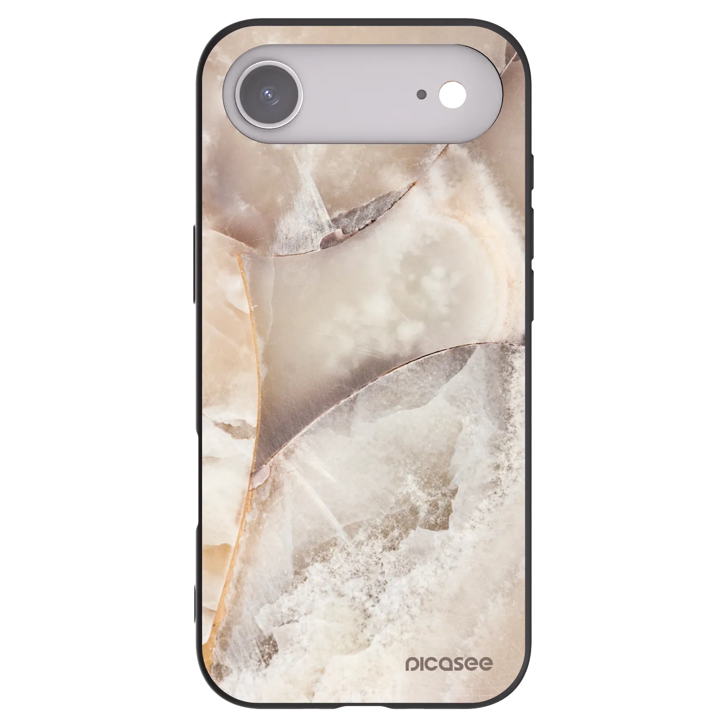 Picasee silikonový černý obal pro Apple iPhone Air - Cream marble