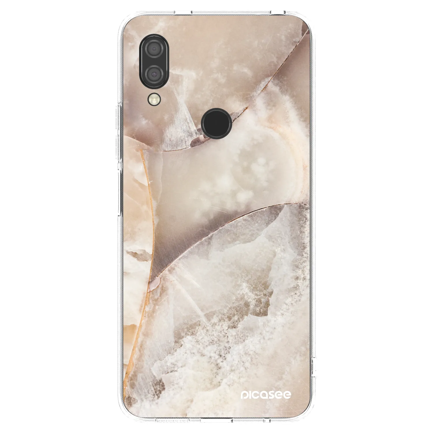 Picasee silikonový průhledný obal pro Xiaomi Redmi 7 - Cream marble