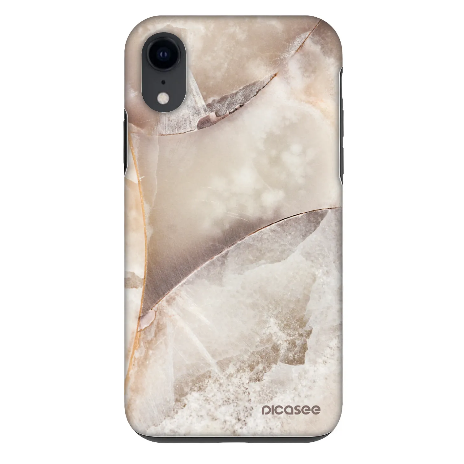Picasee Fashion Case pro Apple iPhone XR - Cream marble