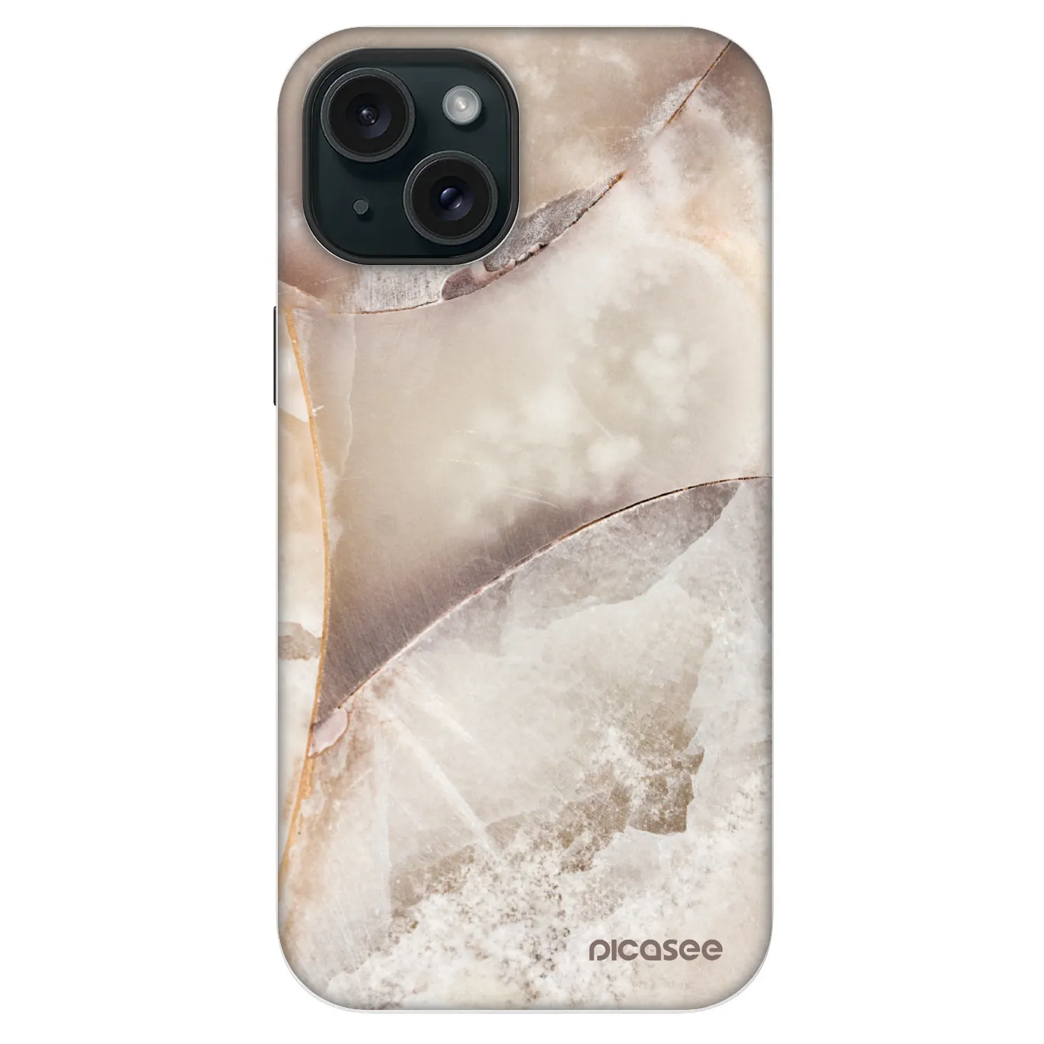 Picasee Fashion Case MagSafe Apple iPhone 14 - Cream marble