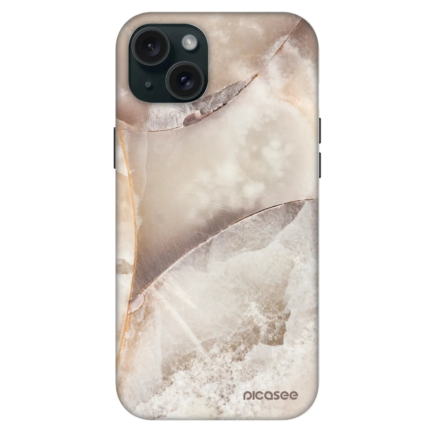 Picasee Fashion Case MagSafe Apple iPhone 15 Plus - Cream marble