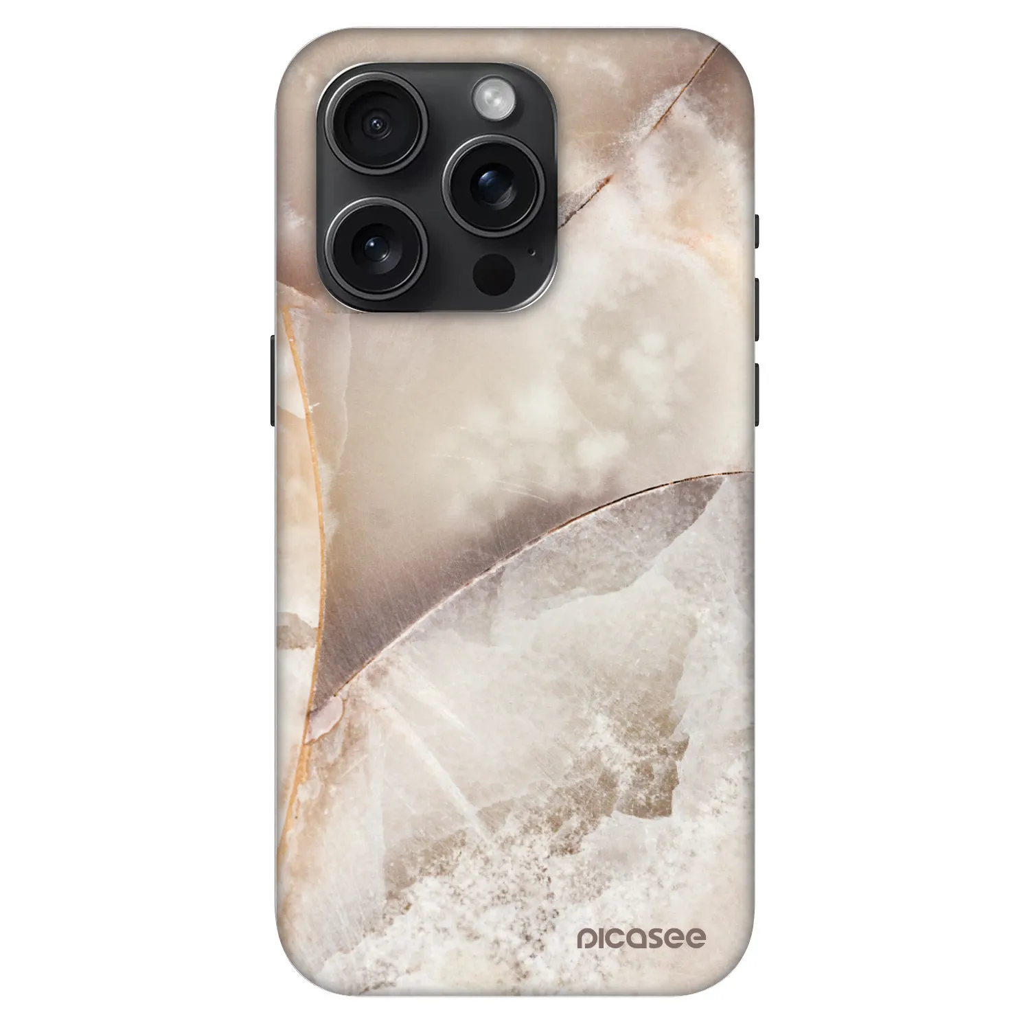 Picasee Fashion Case MagSafe Apple iPhone 15 Pro - Cream marble