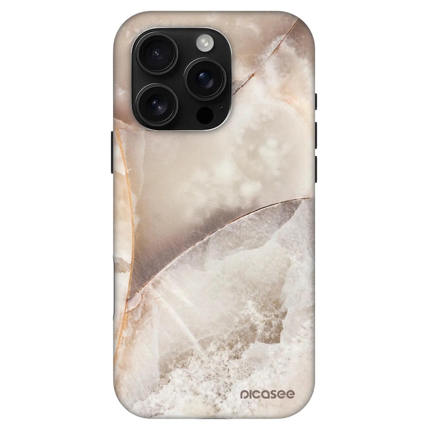 Picasee Fashion Case MagSafe Apple iPhone 16 Pro - Cream marble