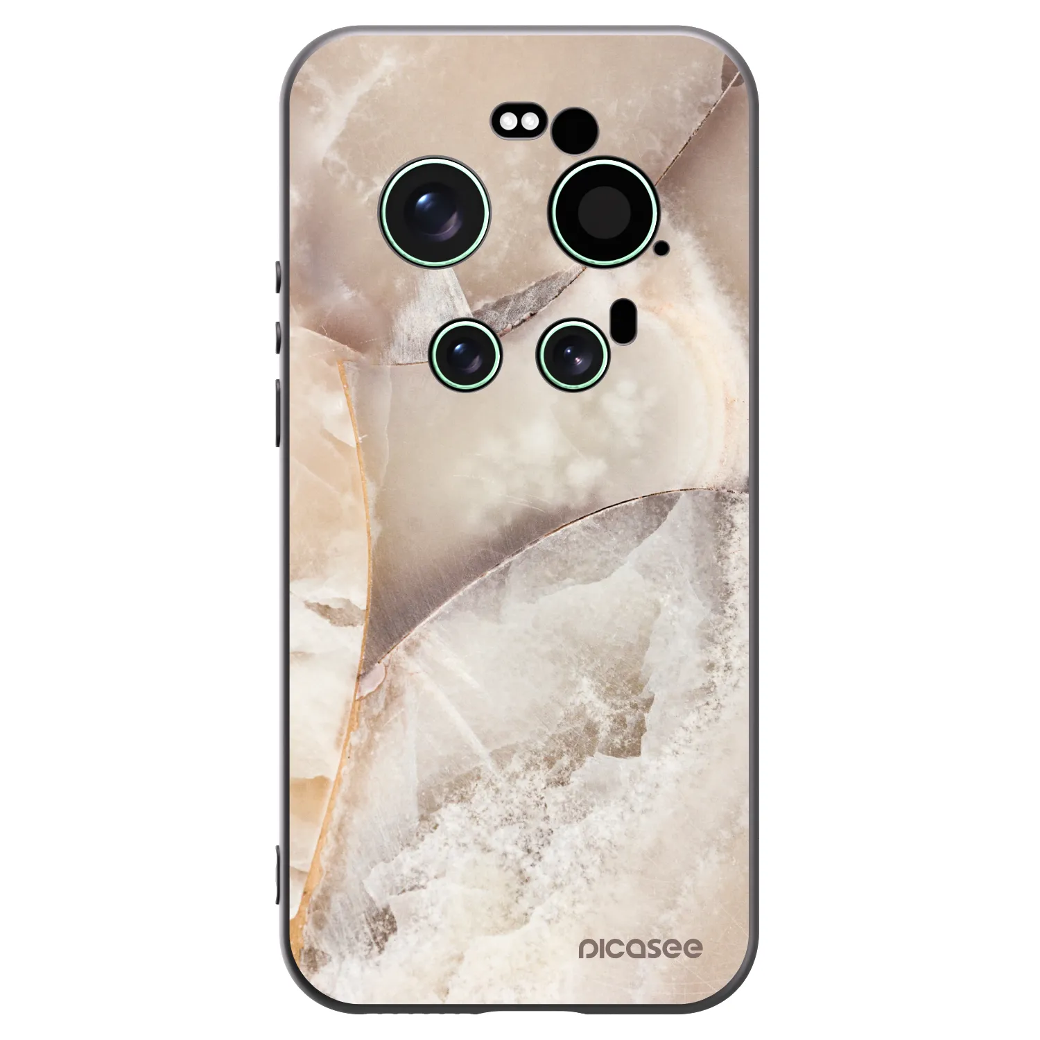 Picasee silikonový černý obal pro Xiaomi 17 Ultra - Cream marble