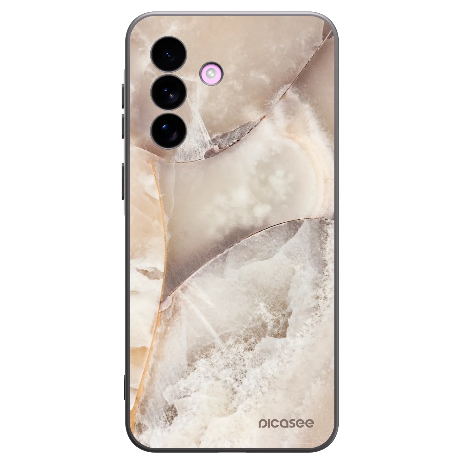 Picasee silikonový černý obal pro Samsung Galaxy A57 5G - Cream marble
