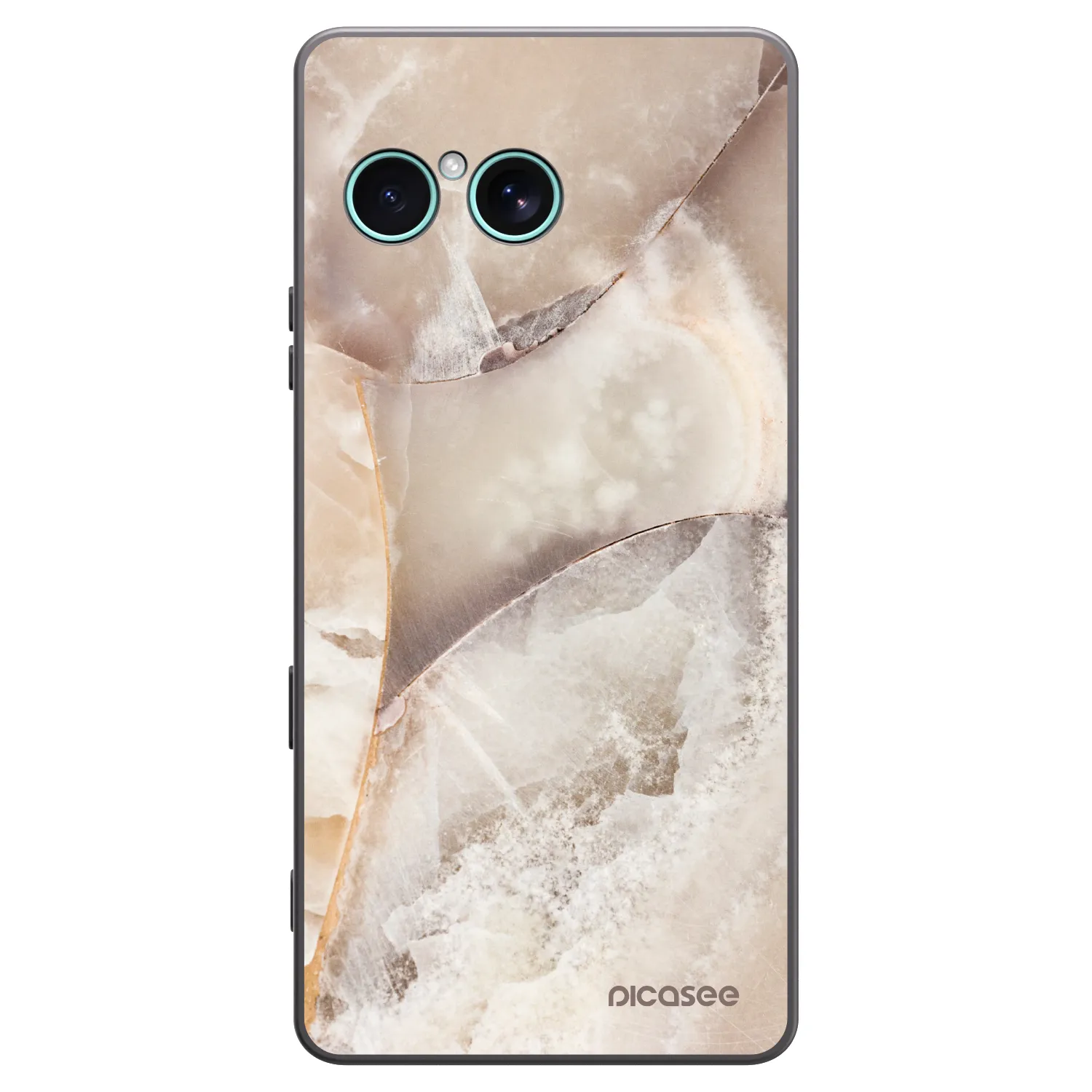 Picasee silikonový černý obal pro Sony Xperia 10 VII - Cream marble