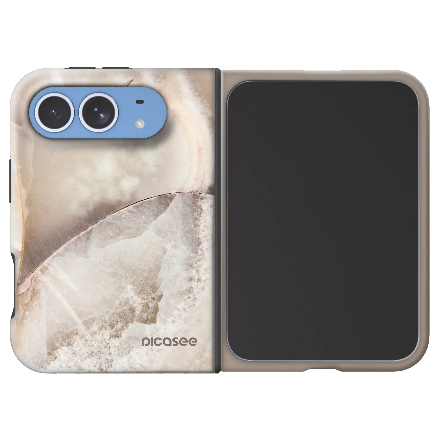 Picasee Fashion Case MagSafe Apple iPhone Duo - Cream marble