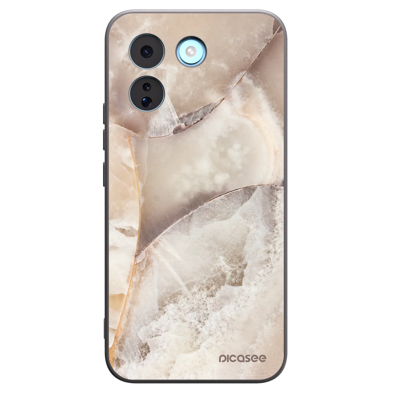 Picasee silikonový černý obal pro Xiaomi Redmi Note 17 Pro MAX 5G - Cream marble