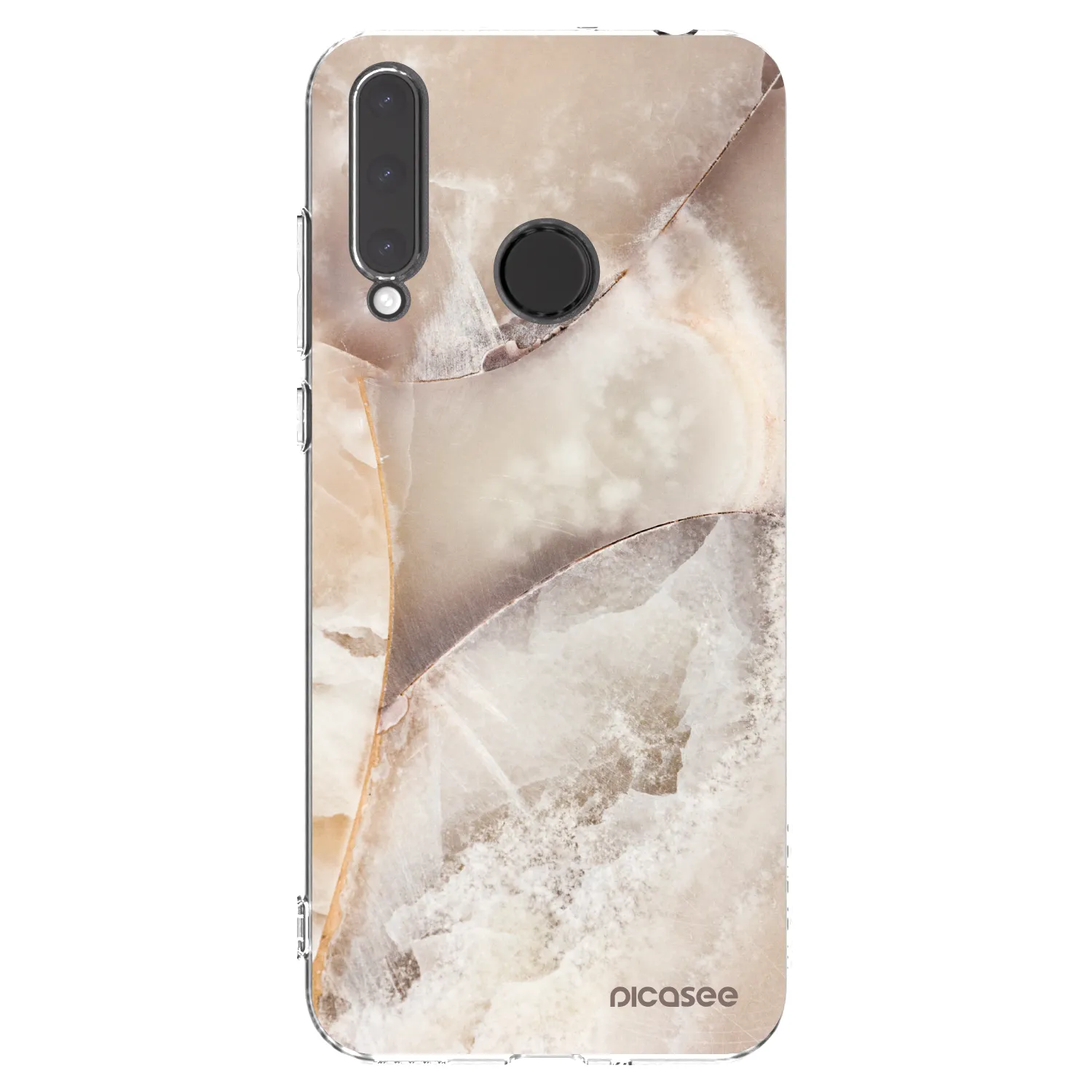 Picasee silikonový průhledný obal pro Honor 20 Lite - Cream marble