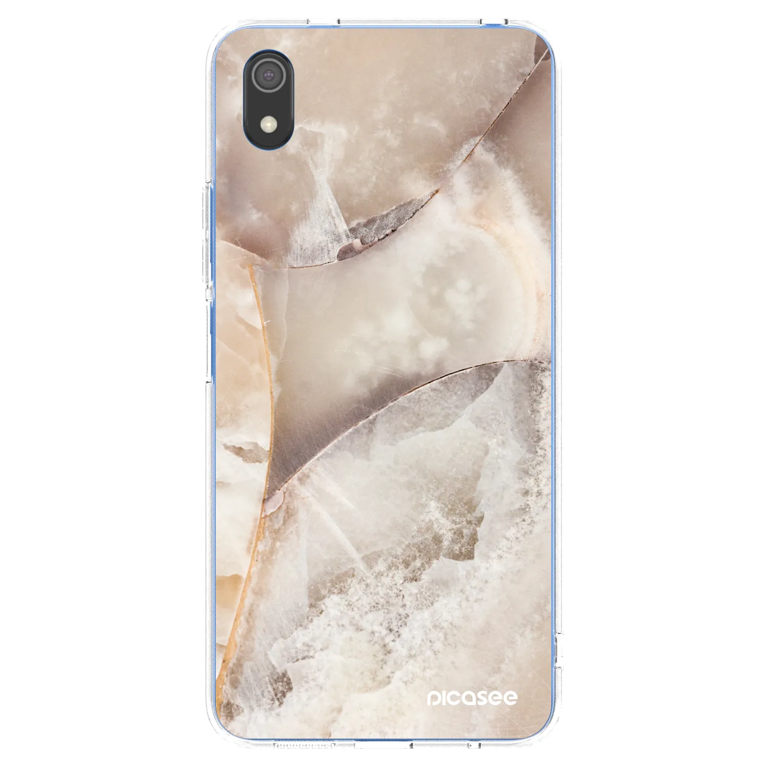 Picasee silikonový průhledný obal pro Xiaomi Redmi 7A - Cream marble