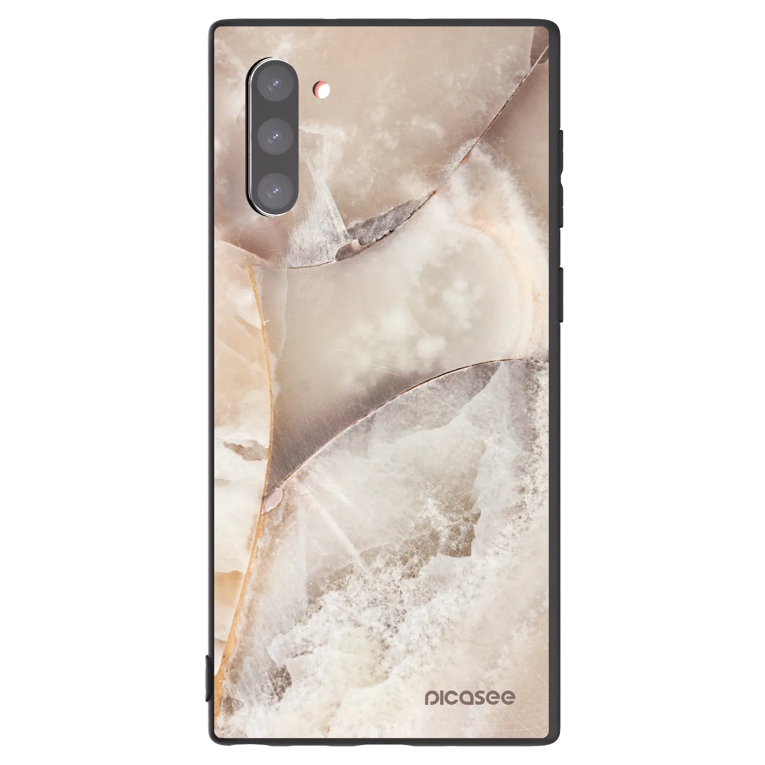 Picasee silikonový černý obal pro Samsung Galaxy Note 10 N970F - Cream marble