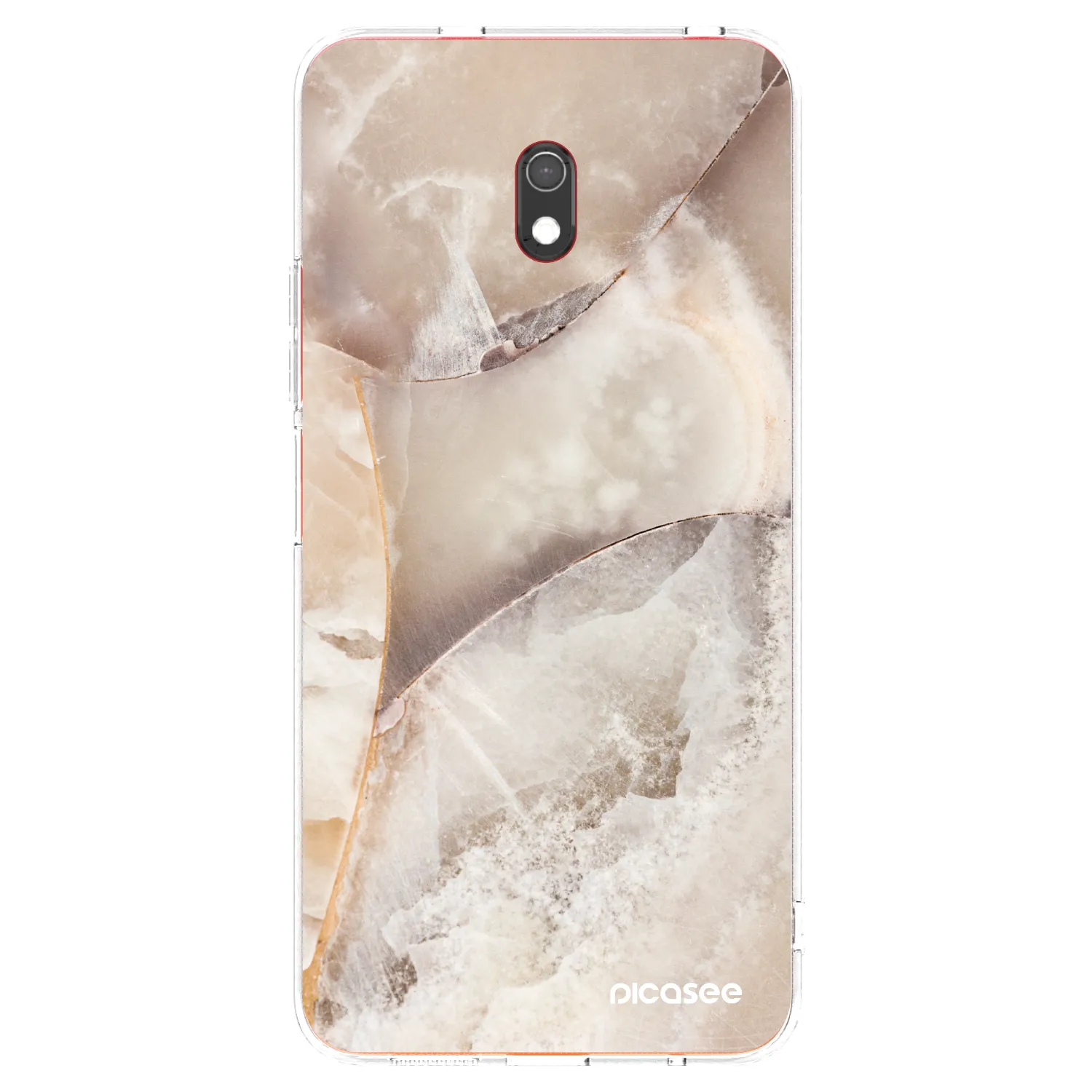 Picasee silikonový průhledný obal pro Xiaomi Redmi 8A - Cream marble