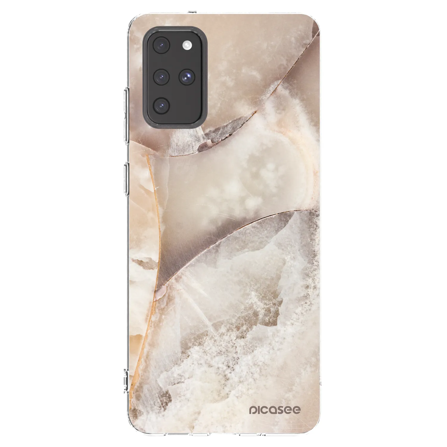 Picasee silikonový průhledný obal pro Samsung Galaxy S20+ G985F - Cream marble