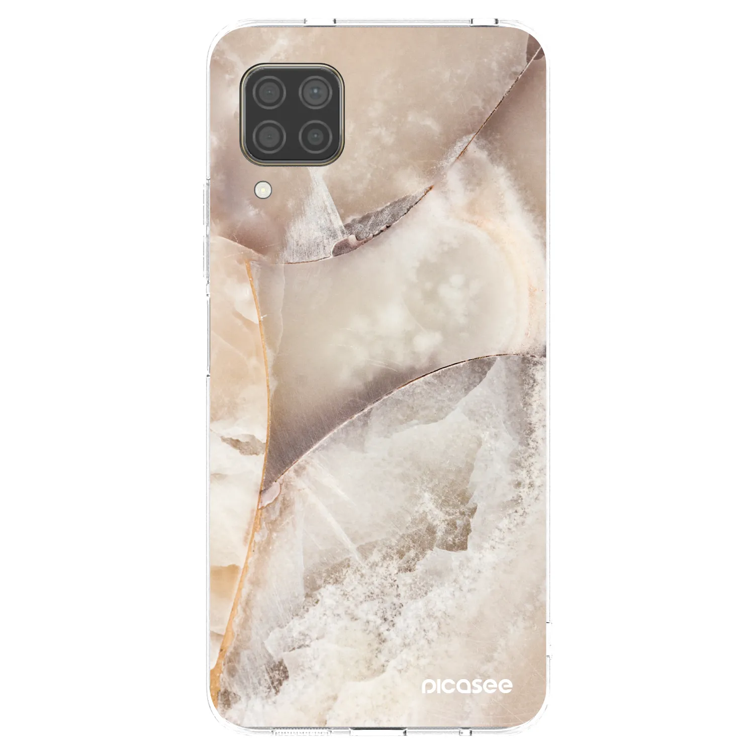 Picasee silikonový průhledný obal pro Huawei P40 Lite - Cream marble