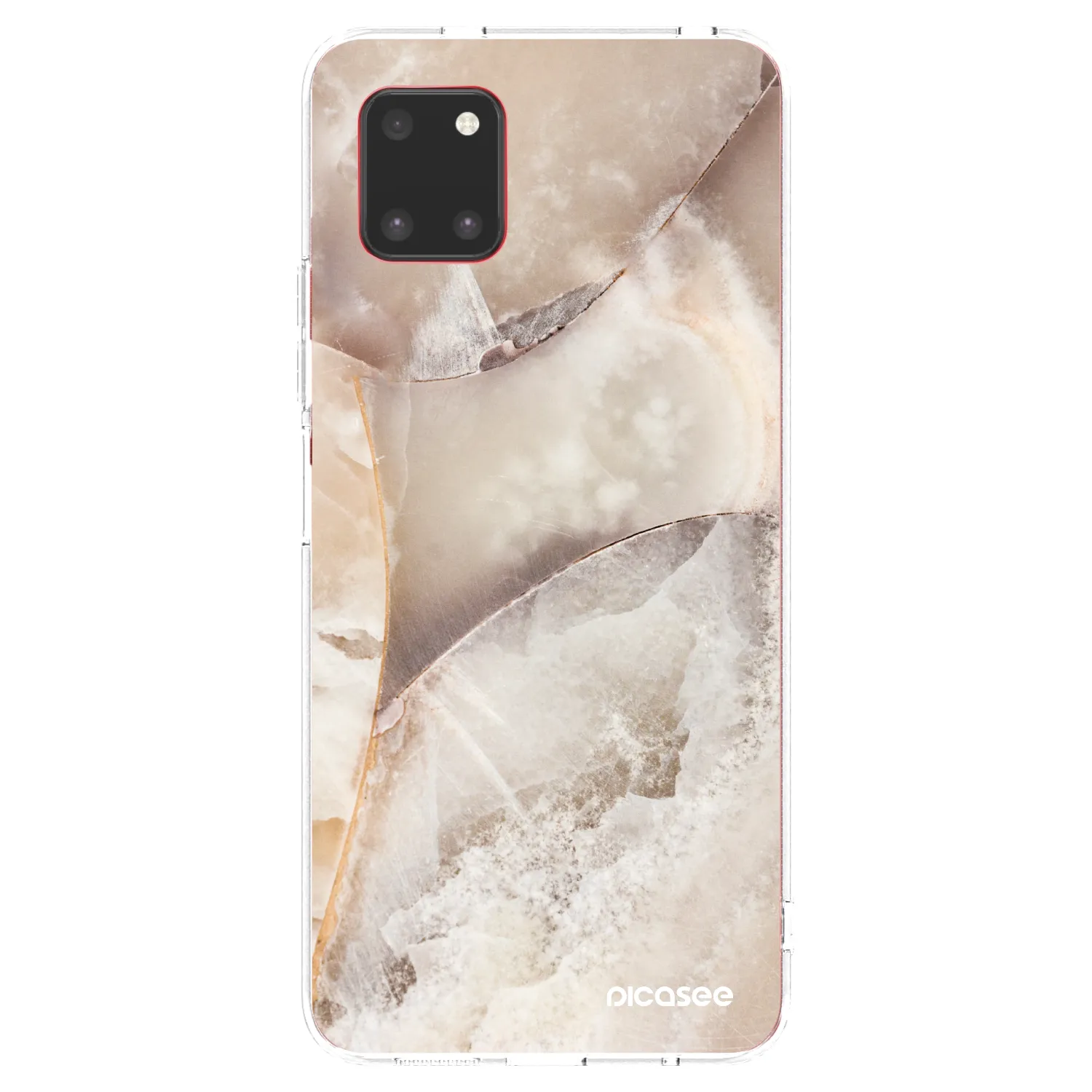 Picasee silikonový průhledný obal pro Samsung Galaxy Note 10 Lite N770F - Cream marble