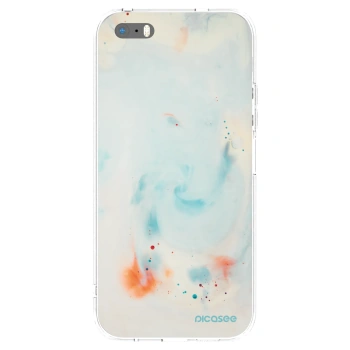 Picasee silikonový průhledný obal pro Apple iPhone 5/5S/SE - Splash