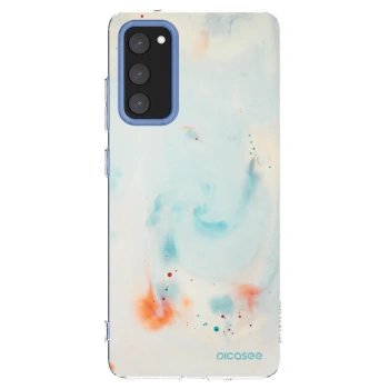 Picasee silikonový průhledný obal pro Samsung Galaxy S20 FE - Splash