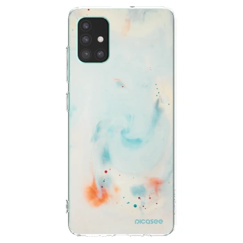 Picasee silikonový průhledný obal pro Samsung Galaxy M51 M515F - Splash