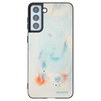 Picasee silikonový černý obal pro Samsung Galaxy S21+ 5G G996F - Splash
