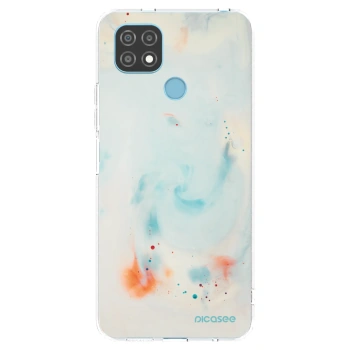Picasee silikonový průhledný obal pro Realme C21 - Splash