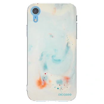 Picasee silikonový průhledný obal pro Apple iPhone XR - Splash