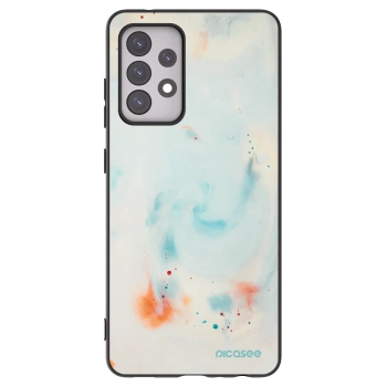 Picasee silikonový černý obal pro Samsung Galaxy A52s 5G A528B - Splash