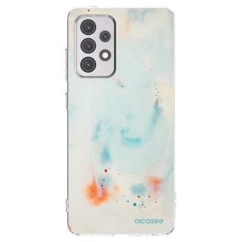 Picasee silikonový průhledný obal pro Samsung Galaxy A52s 5G A528B - Splash