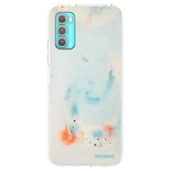 Picasee silikonový průhledný obal pro Motorola Moto G60 - Splash