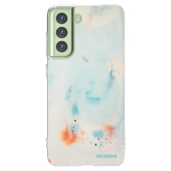 Picasee silikonový průhledný obal pro Samsung Galaxy S21 FE 5G - Splash