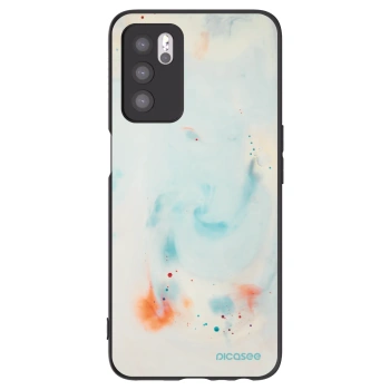 Picasee silikonový černý obal pro OPPO A16s - Splash