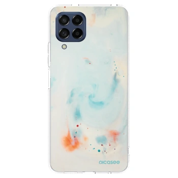 Picasee silikonový průhledný obal pro Samsung Galaxy M53 5G - Splash