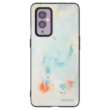 Picasee silikonový černý obal pro OnePlus 9 - Splash